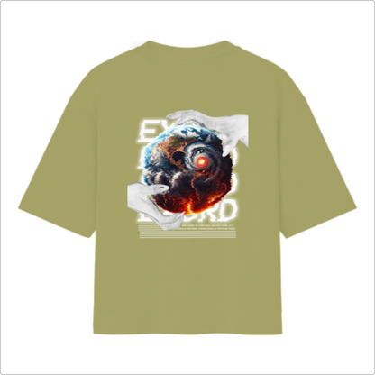 Camiseta Oversized Masculina | Coleção EXORD "Elementos Naturais Abstratos" Green